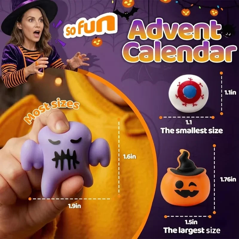 Halloween Advent Calendar Squishy Blind Box