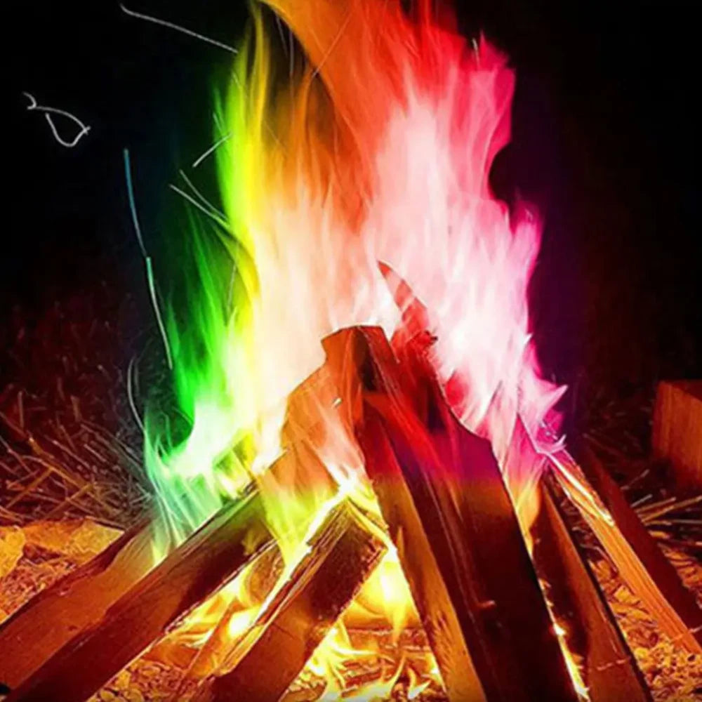 Colorful Bonfire Flame Colorant Packets