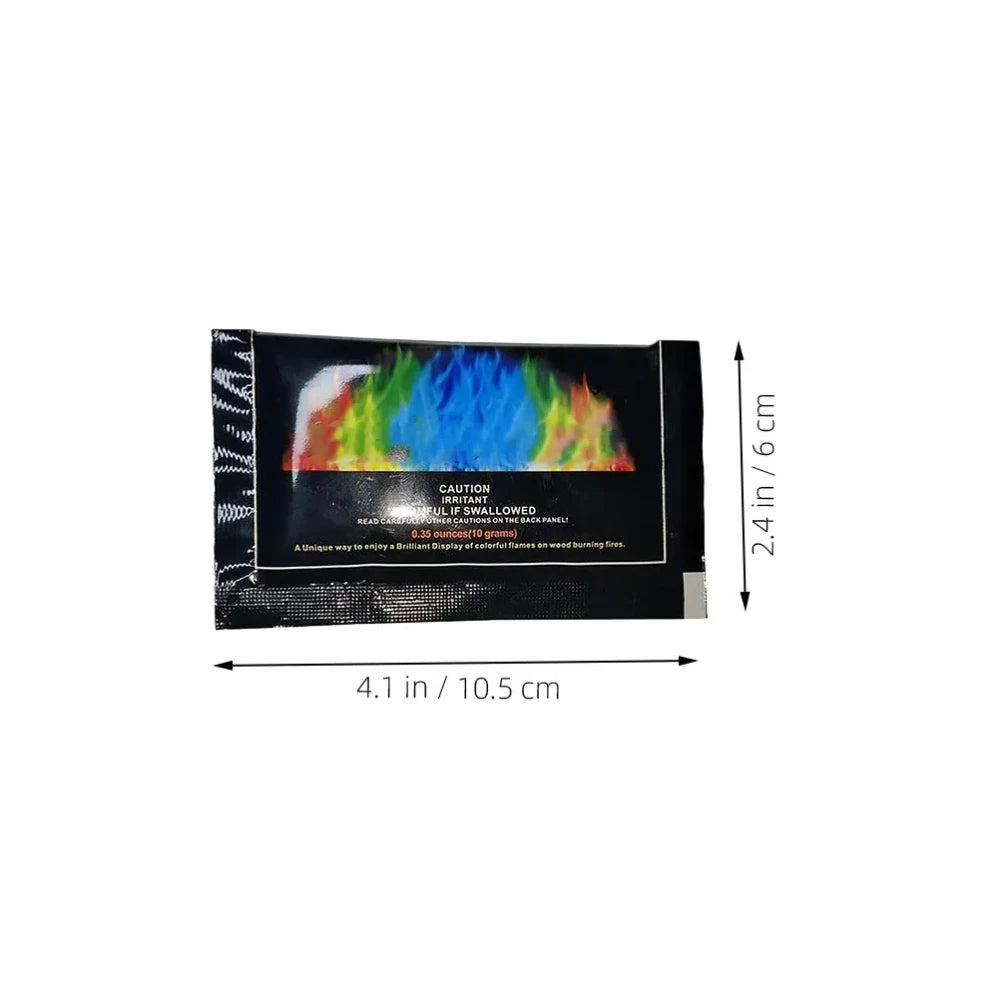 Colorful Bonfire Flame Colorant Packets