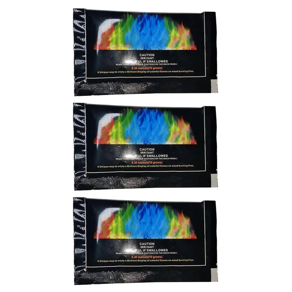 Colorful Bonfire Flame Colorant Packets
