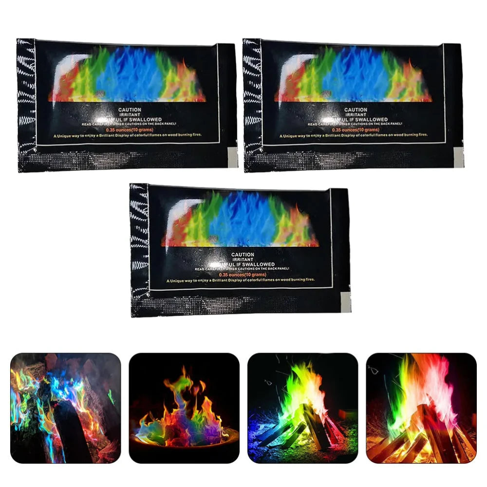 Colorful Bonfire Flame Colorant Packets