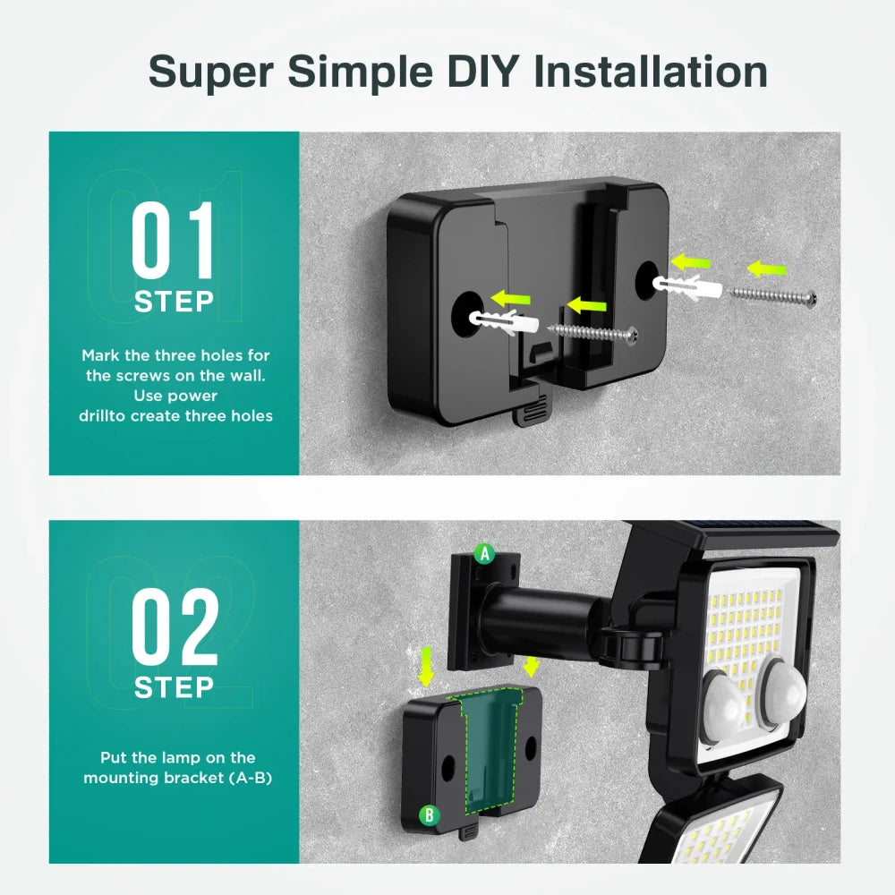 Tuffenough Solar Motion Sensor Security Light